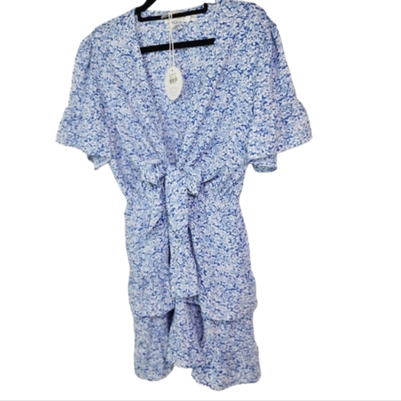 Petal & Pup dress blue white ditsy above the knee dress size 12 - Picture 2 of 15